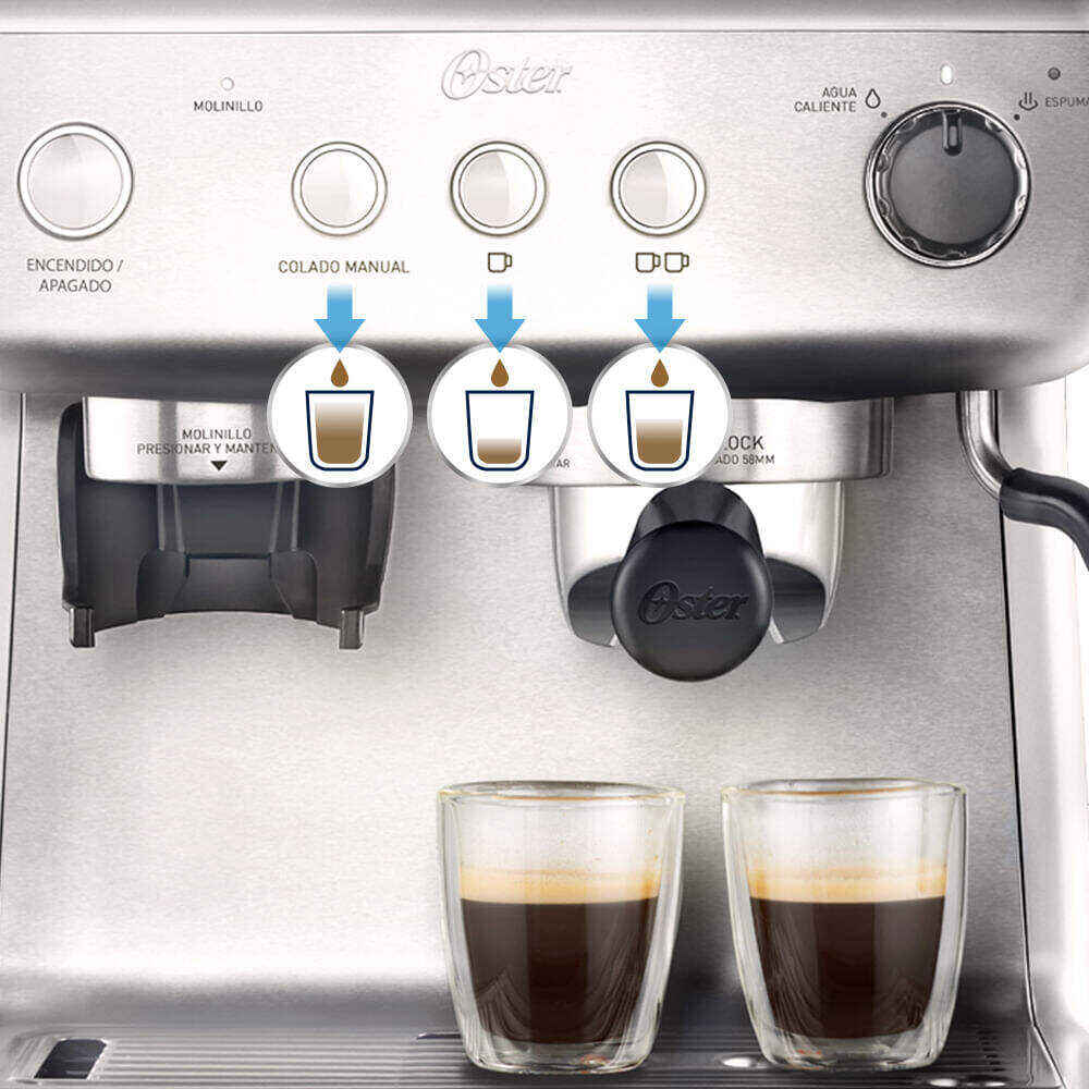 CAFETERA ESPRESSO OSTER® PERFECT BREW 15 BAR MOLINILLO INCORPORADO BVSTEM7300  -WXL