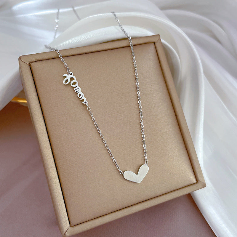 2 Pieces Cartoon Leaf Gourd Lily Of The Valley Geometric Titanium Steel Electroplating Necklaces