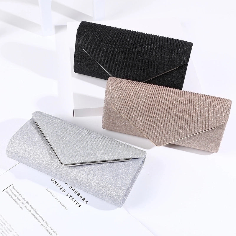 Polyester Solid Color Square Evening Bags