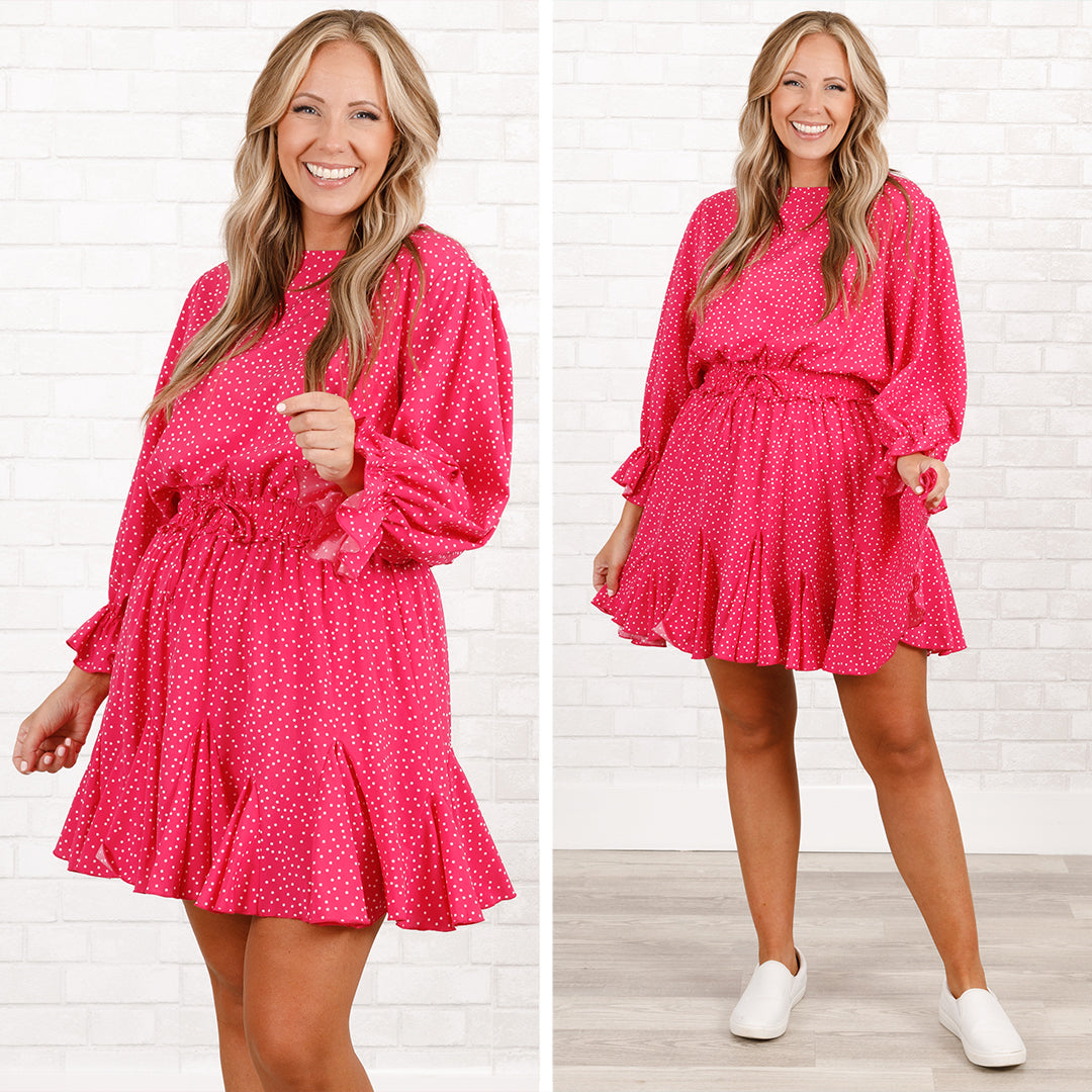 Who I Will Be Romper. Pink Polka