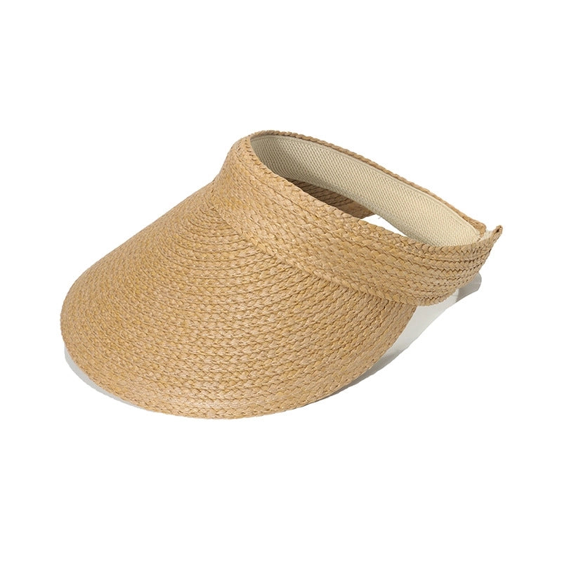 Women's Korean Style Solid Color Curved Eaves Sun Hat