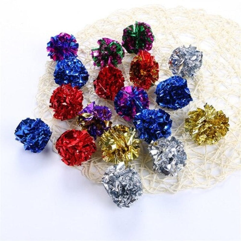 Multicolor Mylar Crinkle Ball