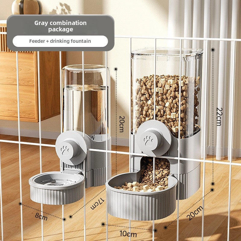 Hanging Pet Waterer Dog Water Supplies Cat Bowl Automatic Feeder Hanging Cage Dog Bowl Cat Dish Feeding Equipment