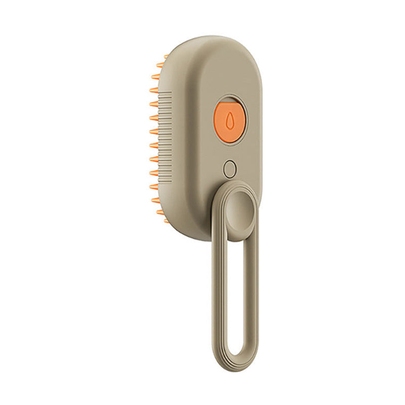 USB Rechargeable Steam Cat Grooming Brush – Anti-Static & Detangling