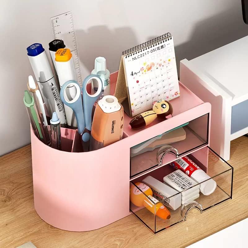 Office Desk Organiser With Drawer. Mini Office Supplies And Desk Accessories