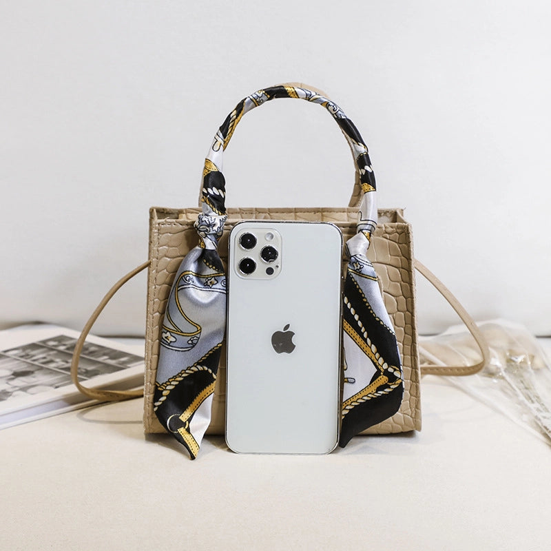 Women's Small Summer Pu Leather Elegant Vintage Style Square Bag