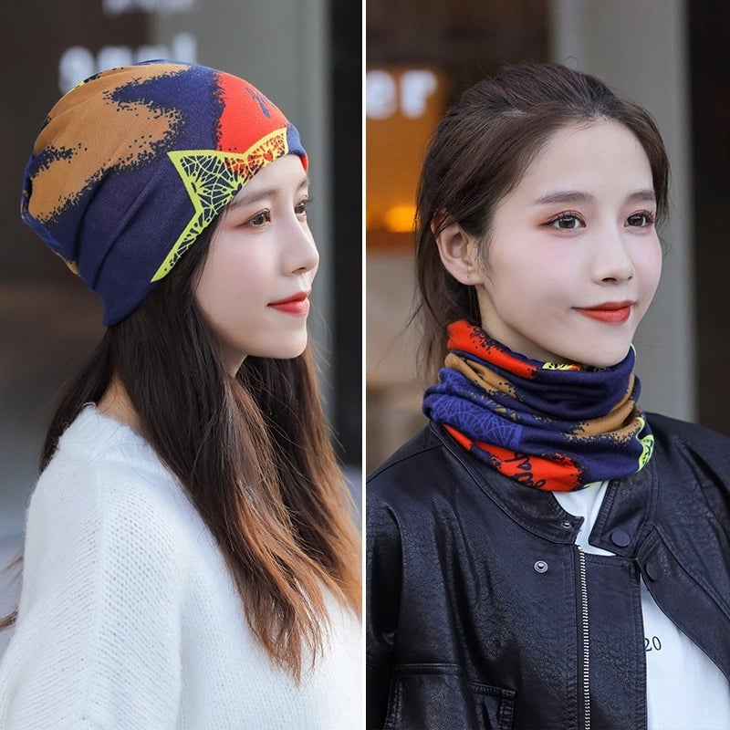 Unisex Casual Star Flower Polyester Scarf