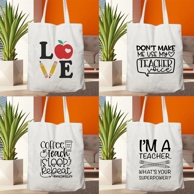 Women's Minimalist Letter Shopping Bags