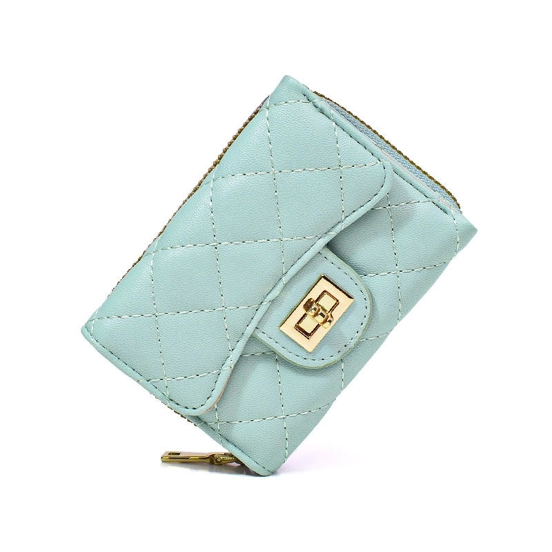 Women's All Seasons Pu Leather Solid Color Sweet Minimalist Square Zipper Card Holder Coin Purse