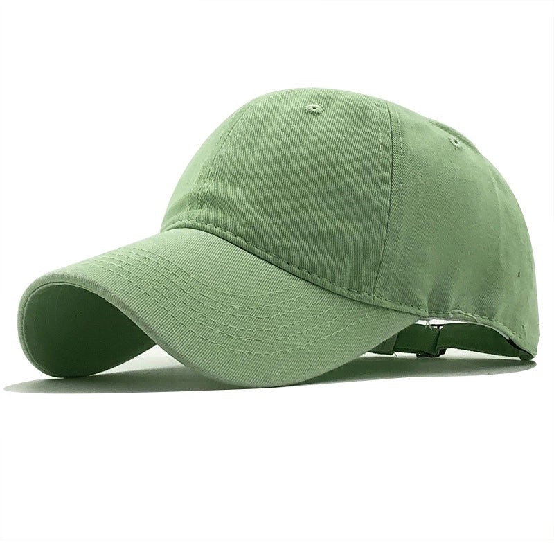Korean Washed Cotton Distressed Baseball Hat