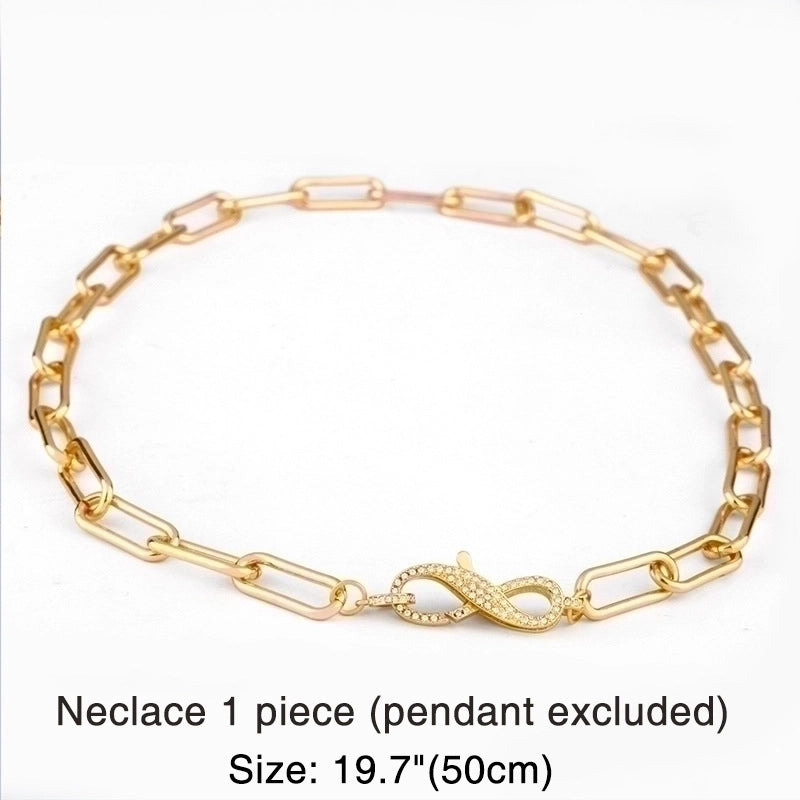 Copper Plating Geometric Necklace