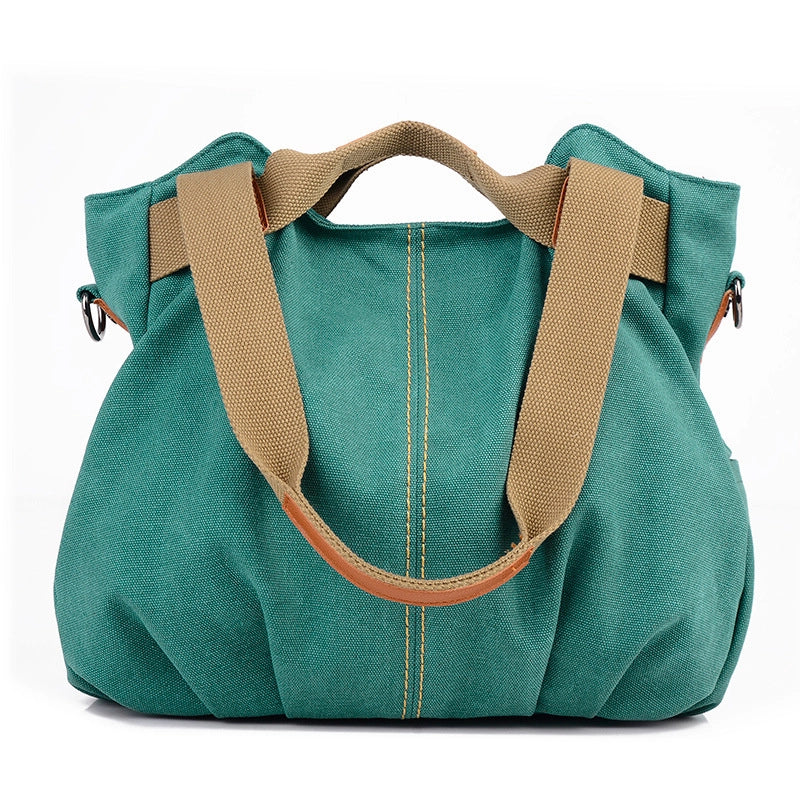 New Canvas Bag Women's Retro Fashion Portable Shoulder Bag Messenger Bag Fashion  Fashion Women's Bag