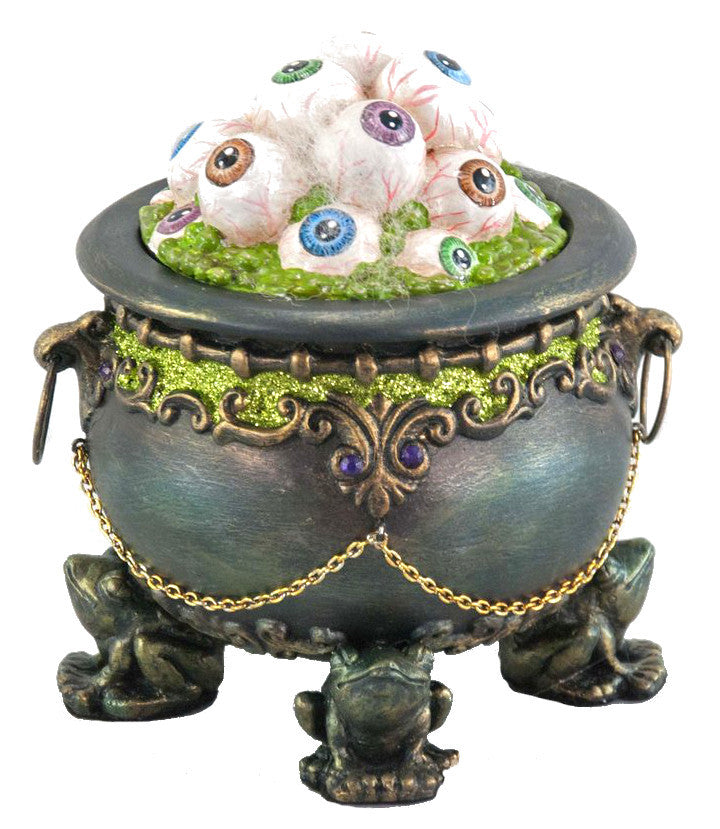 Katherine's Collection Cauldron of Eyeballs Container