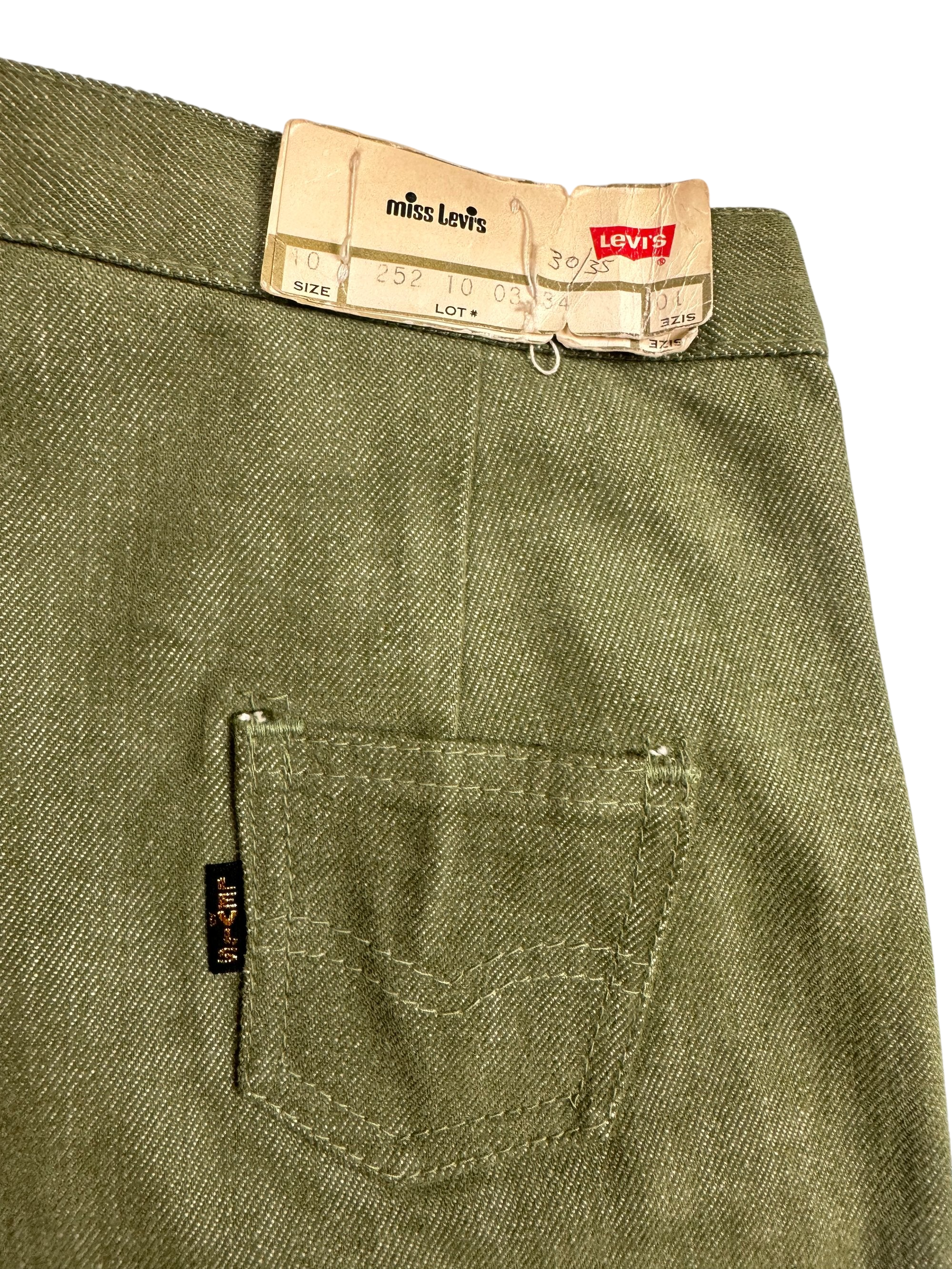 Miss Levi's Olive Green Button-Up Trousers