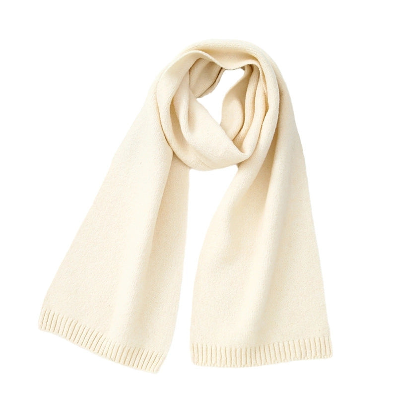 Women's Elegant Business Basic Solid Color Artificial Wool Scarf