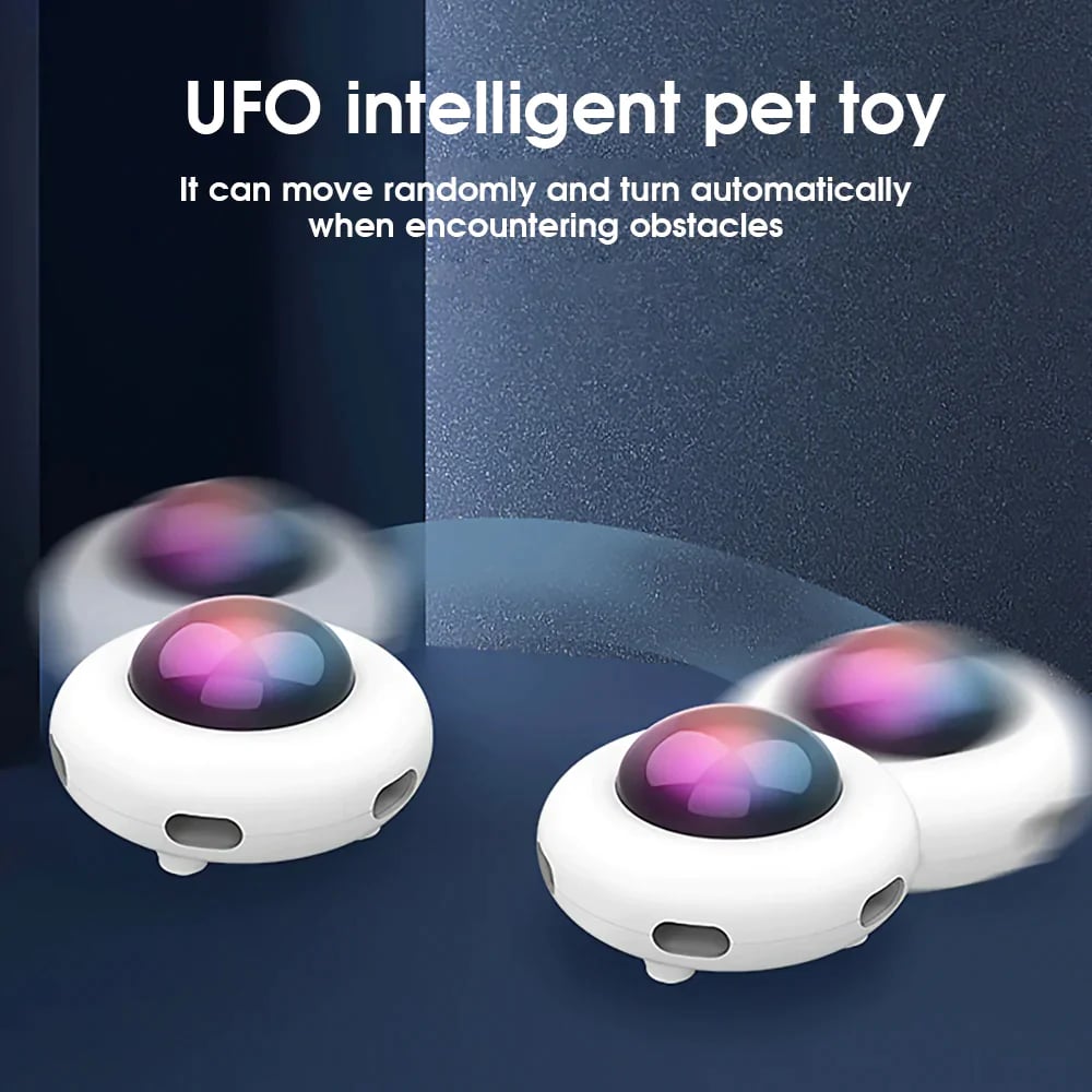 UFO Interactive Cat Toy- Sweeping robot