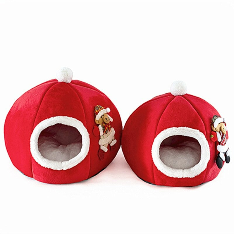 Warm Semi-Closed Pet Bed