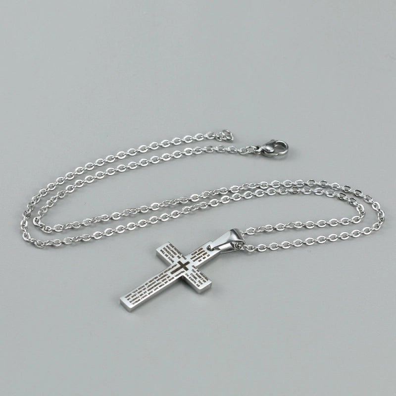 Jewelry Minimalist Cross 201 Stainless Steel Plating Stainless Steel Necklaces