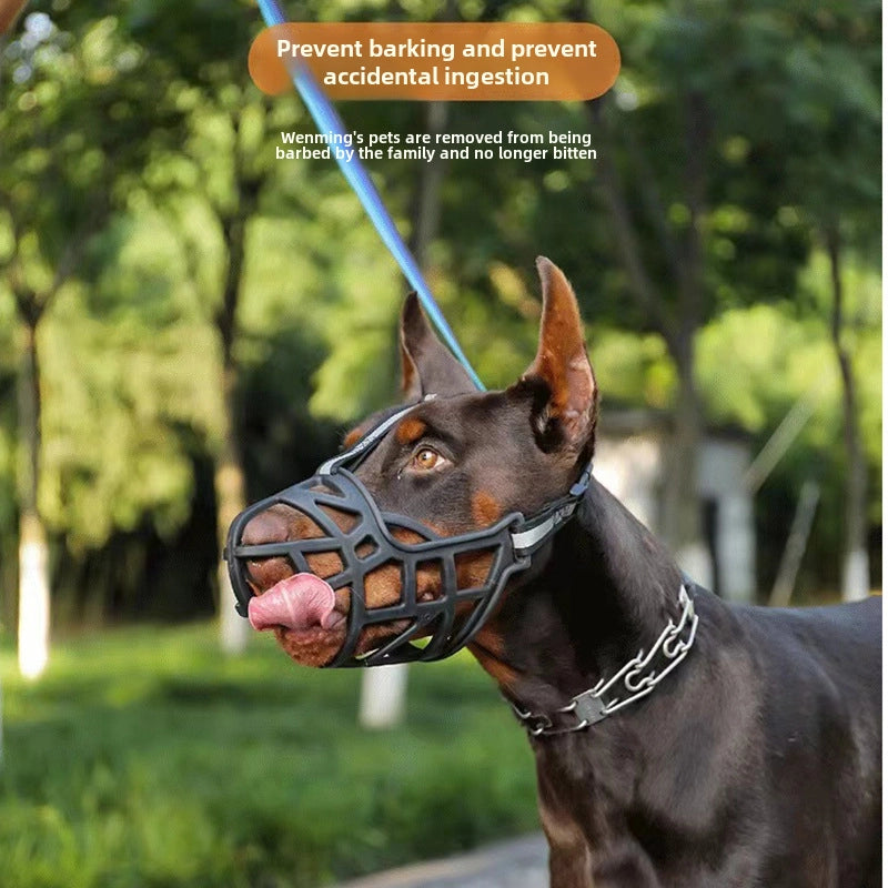 Adjustable Third Generation Reflective Dog Muzzle Anti-bite Anti-bark Anti-eat Large Medium Small Dog Mouth Cover Pet Supplies
