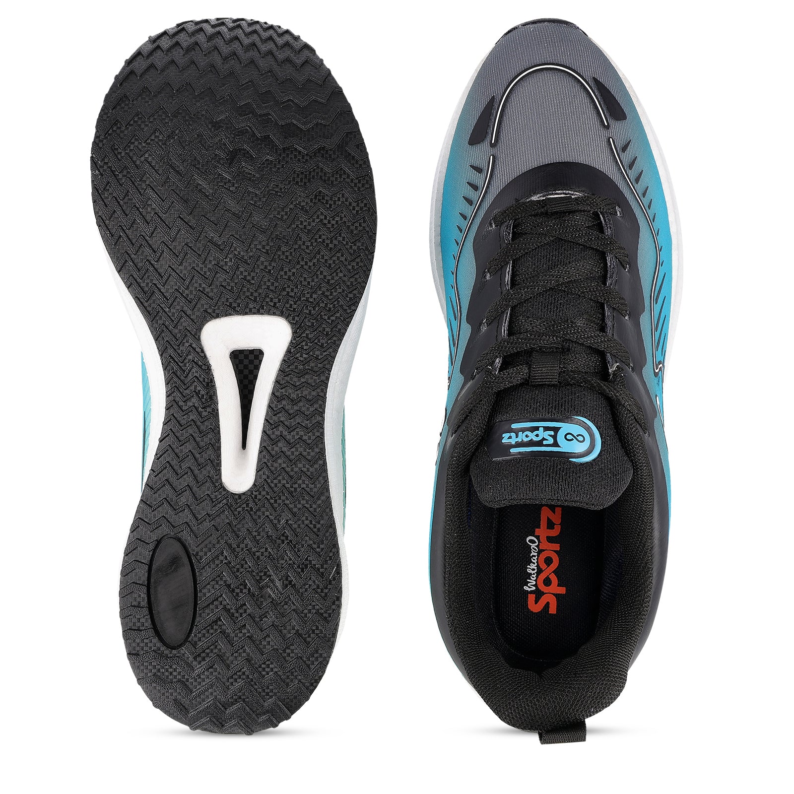 Men's Lace-up Sports Shoe - WS9163 Blue Green