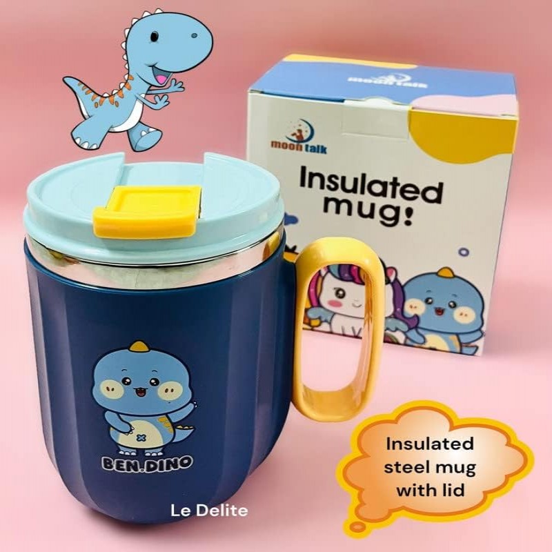 KIDS Insulated Vacuum Coffee Cup 400 ML Kids Cartoon Insulated Mug