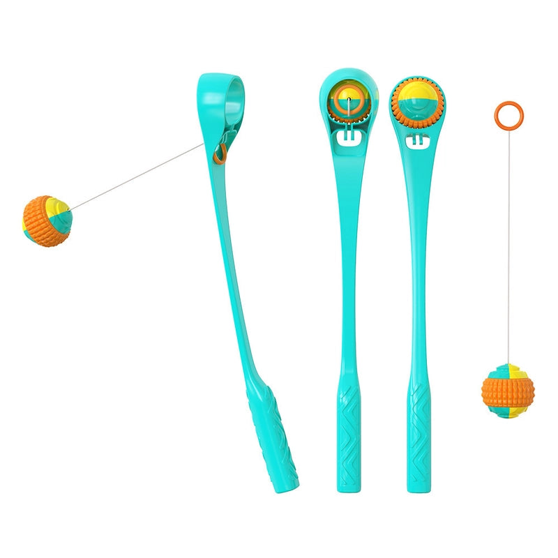New Molar Pet Supplies Popular Sound Interactive Throwing Club Plastic Dog Toys