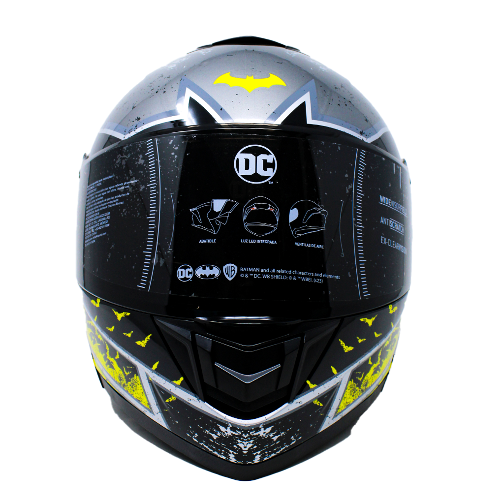 Casco Kov Zero DC Batman Amarillo