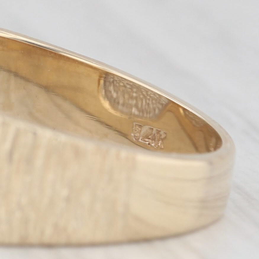 Diamond Framed Ring 14k Yellow Gold Size 9.75
