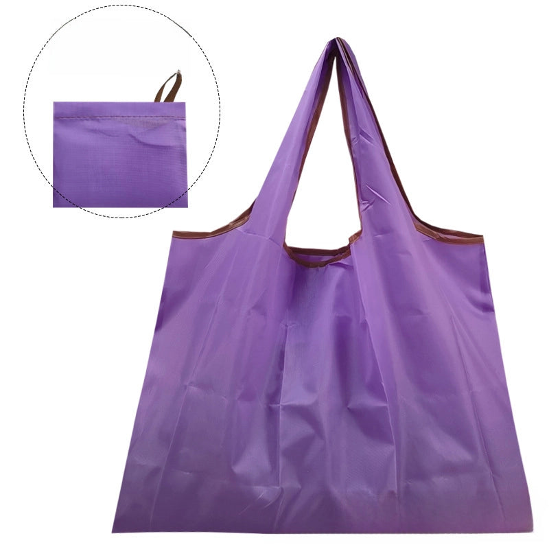 Printed Environmental Bag Large 210T Supermarket Folding Shopping Bag Thickened Tote Bag Shopping Bag