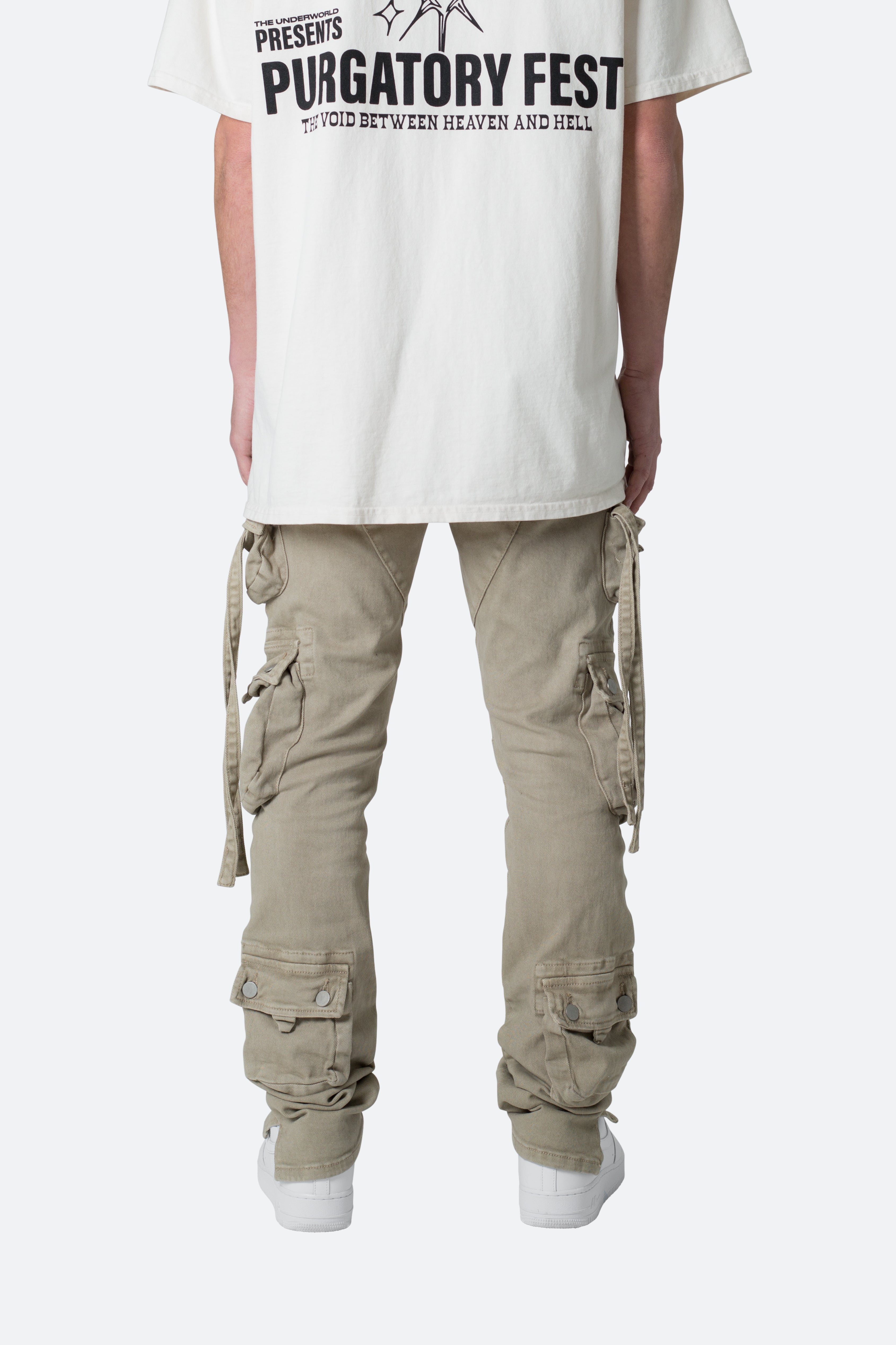 D152 Cargo Straight Denim - Brown