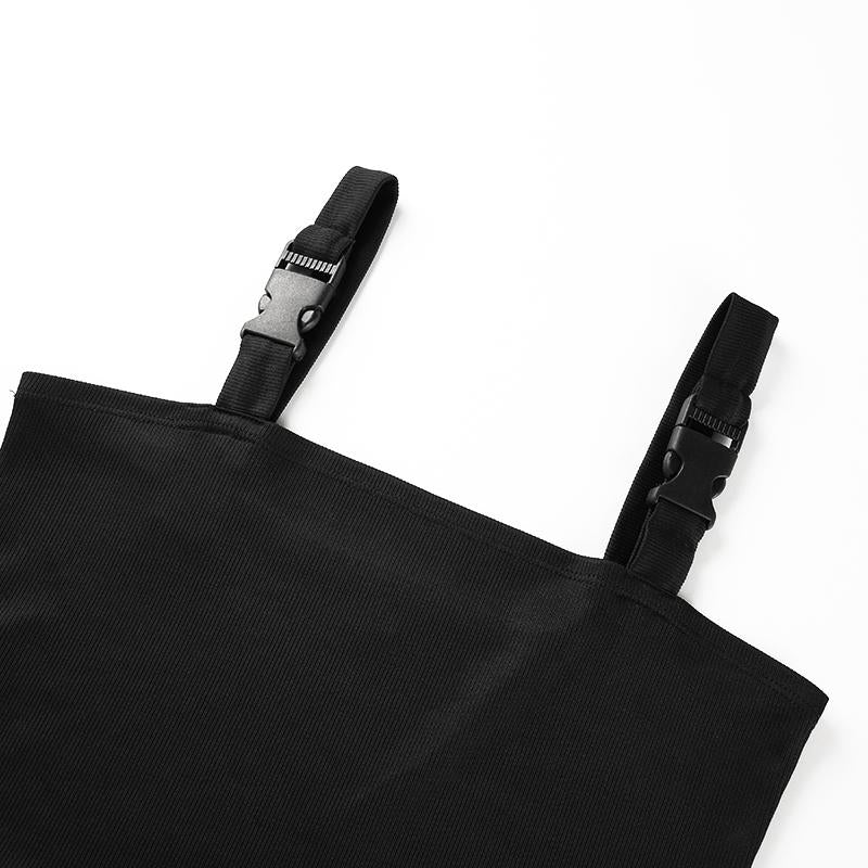 Buckled Strap Crop Top