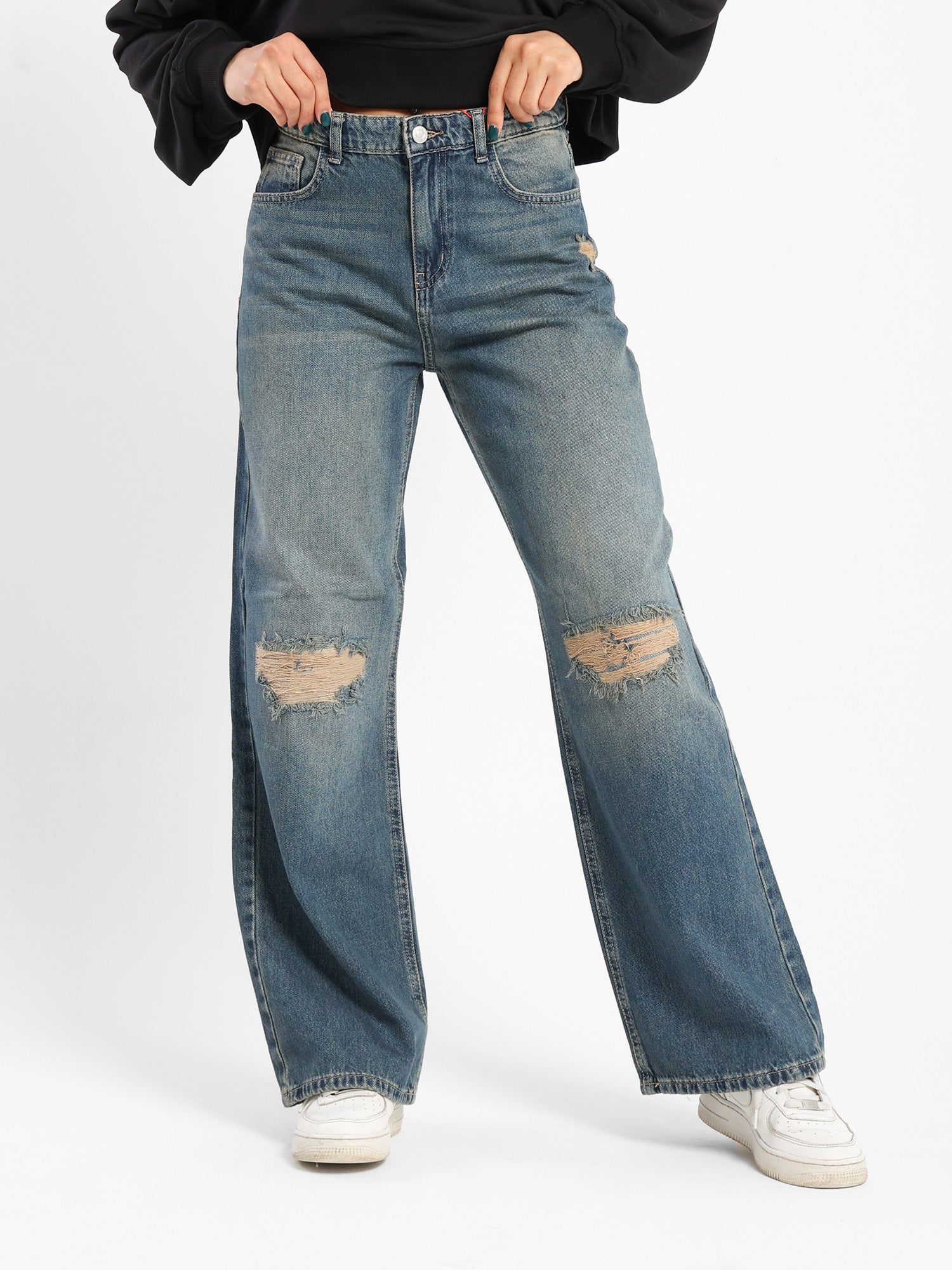 Dirty Wash Denim Jeans