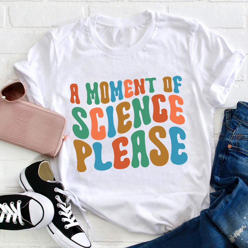 A Moment Of Science Please Teacher T-Shirt