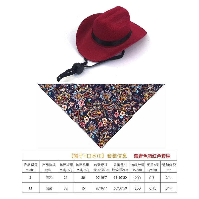 Casual Nonwoven Solid Color Pet Hat 1 Piece
