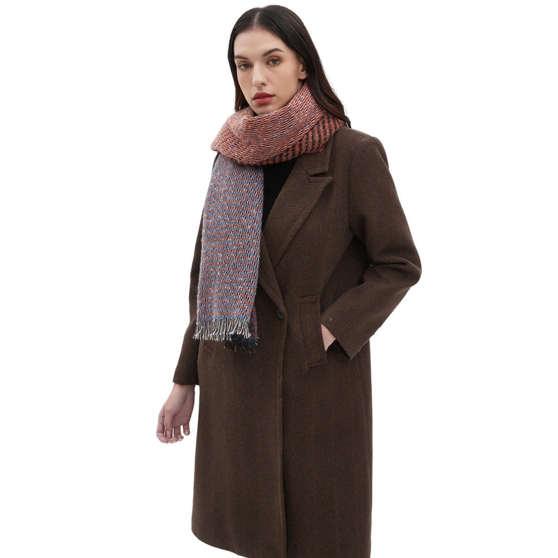 Unisex Casual Minimalist Color Block Polyester Scarf
