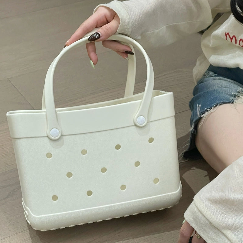 Women's EVA Solid Color Basic Square Open Handbag