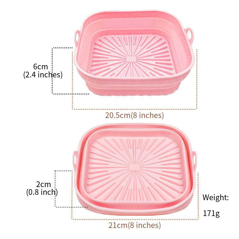 Air fryer silicone tray