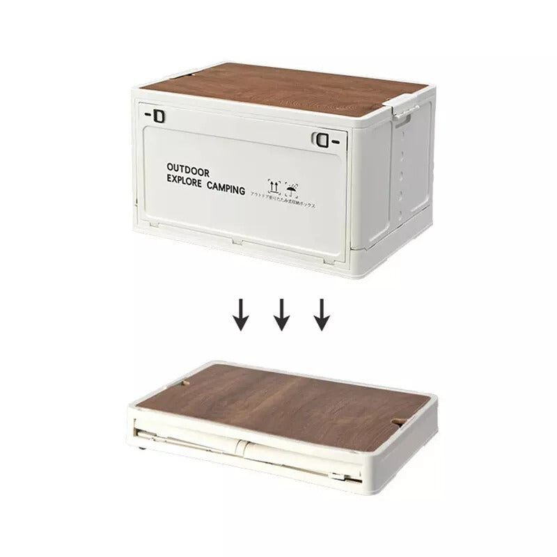 Foldable Outdoor Camping Storage Box. Portable Picnic Folding Box With Large Capacity. Organize Your Home & Car