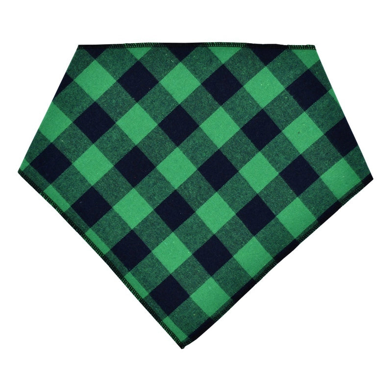 Pet Classic Plaid Triangle Slippery Towel Small Medium Dogs And Cats For Autumn And Winter Velvet Scarf