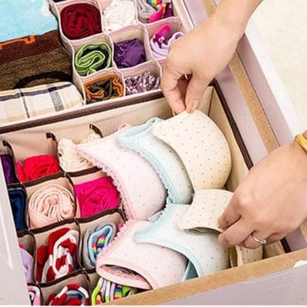 17 GRIDS GARMENT STORAGE ORGANIZER BOX