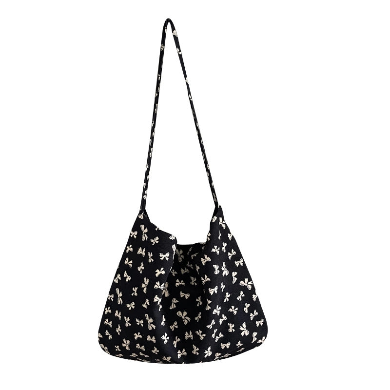 Women's Medium Plush Color Block Streetwear Square Open Shoulder Bag
