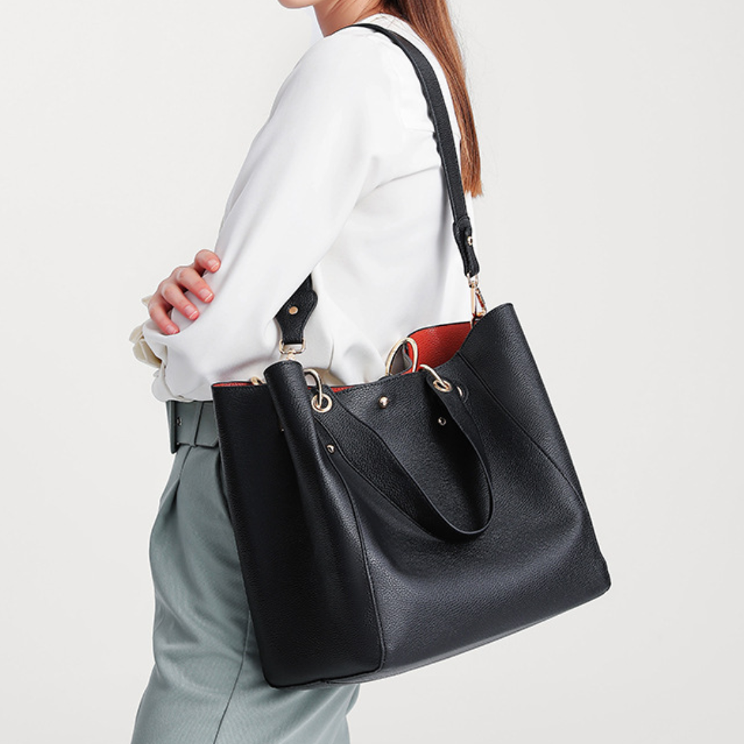 Retro Mother and Child Handbag Tote