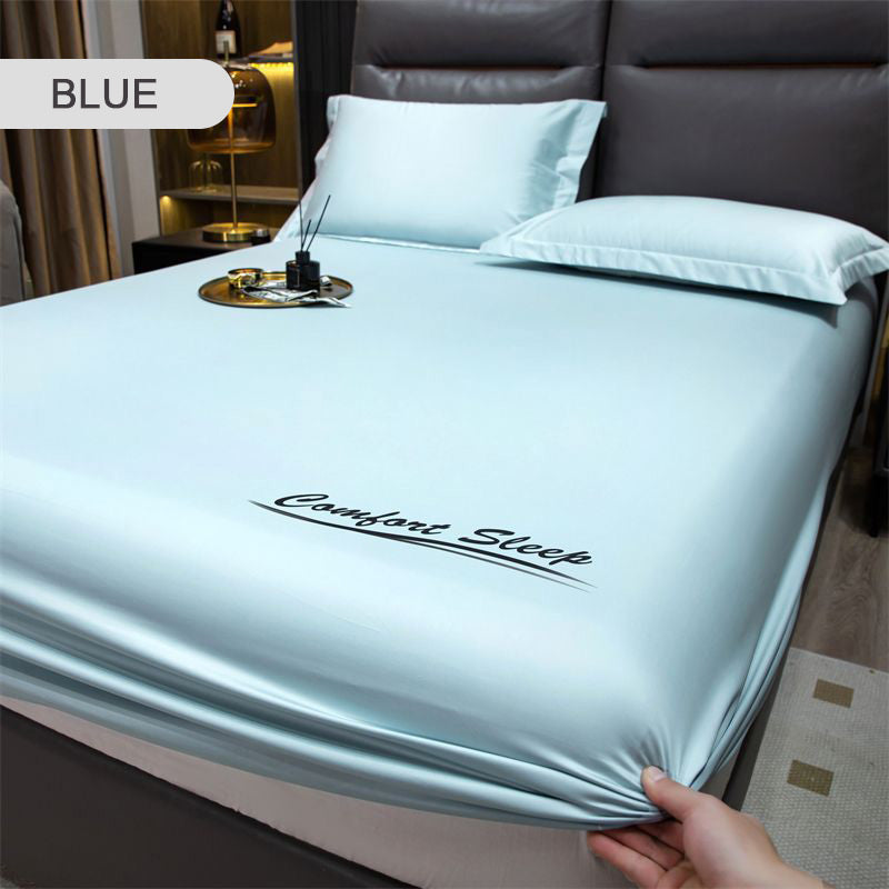 💥Last Day Sale 49%OFF🔥Summer Ice Cooling Silky Bed Fitted Sheet Pillow Cover🛏️