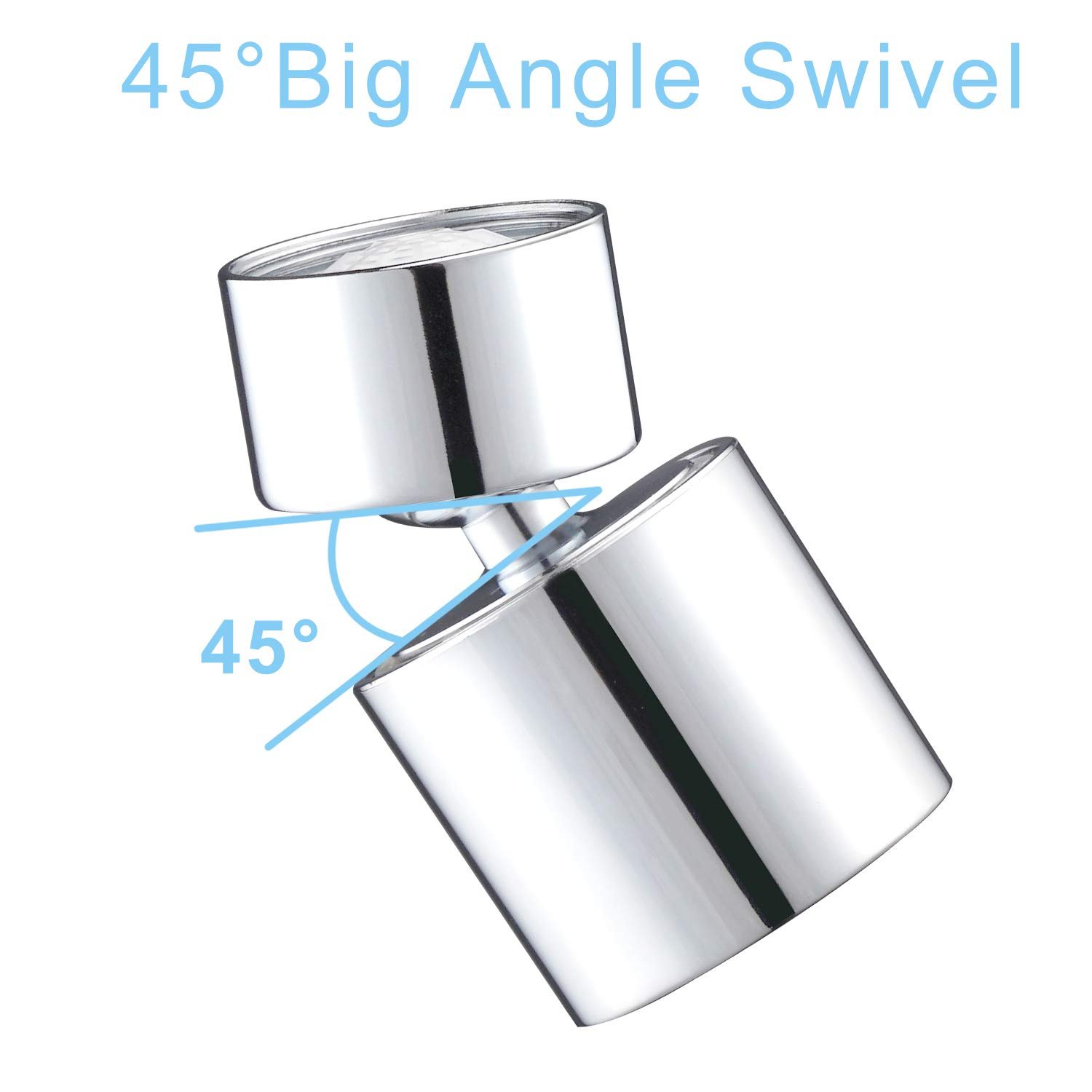 360 degree swivel no splash water nozzle