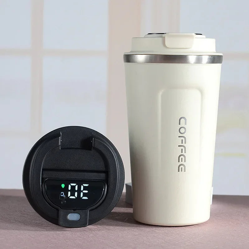 Stainless Steel Coffee Mug Smart LED Temperature Display 510ML