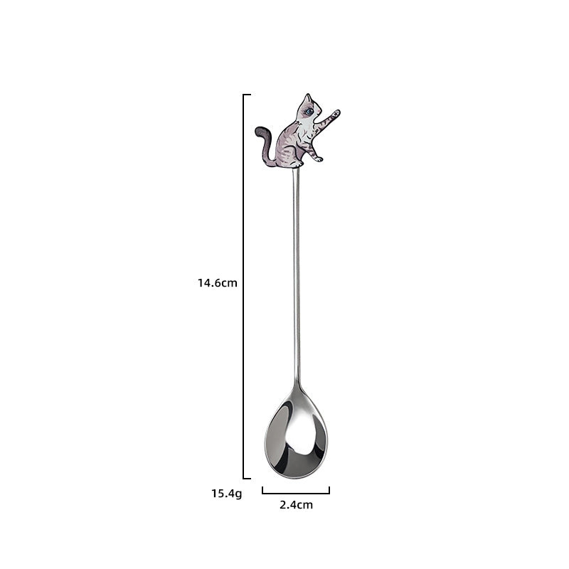 Cute Cartoon Stainless Steel Spoon 1 Piece
