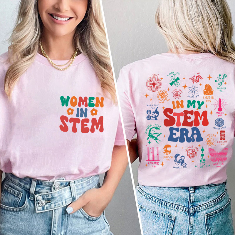 Cool Science In My Stem Era Teacher Two Sided T-Shirt