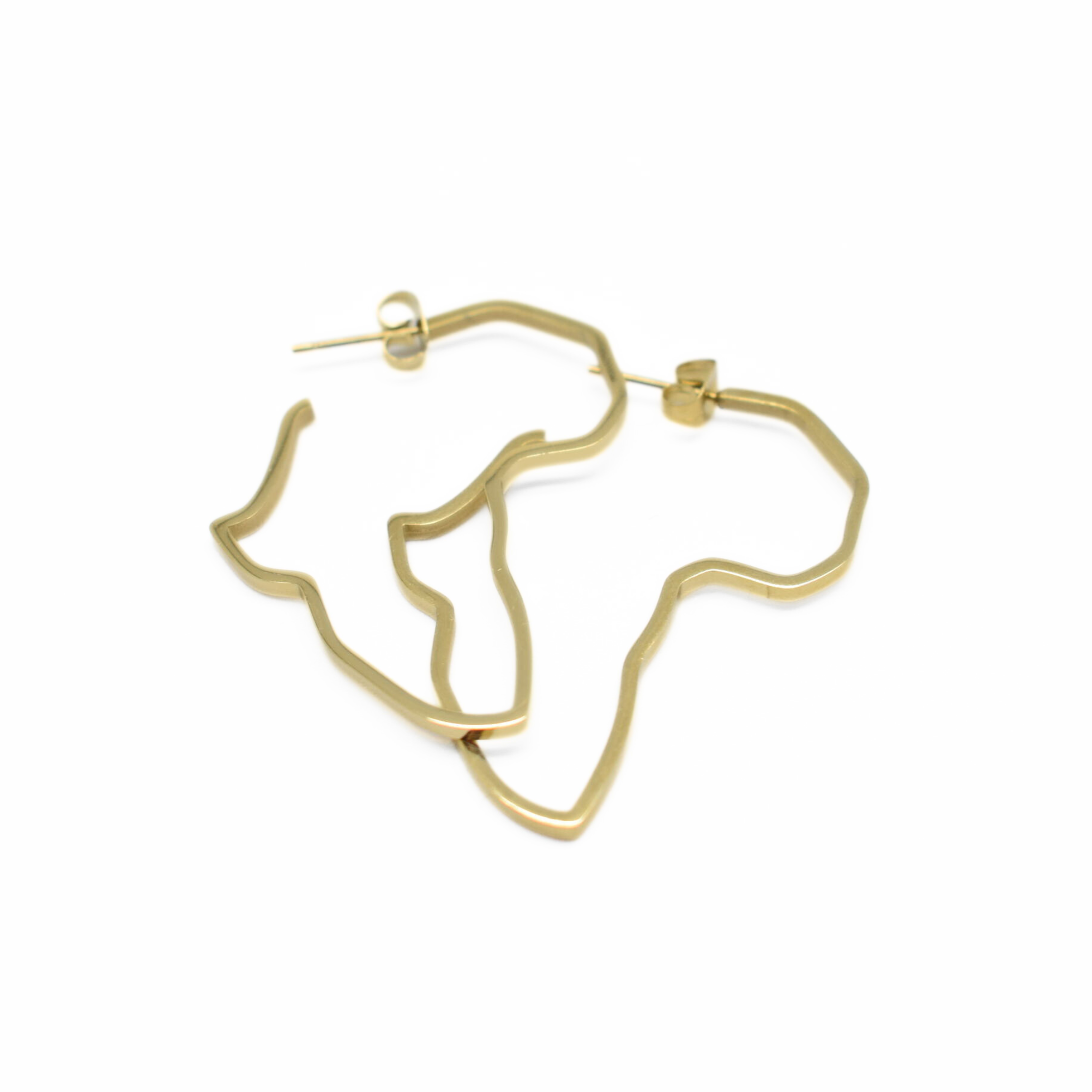 Africa hoops - Gold