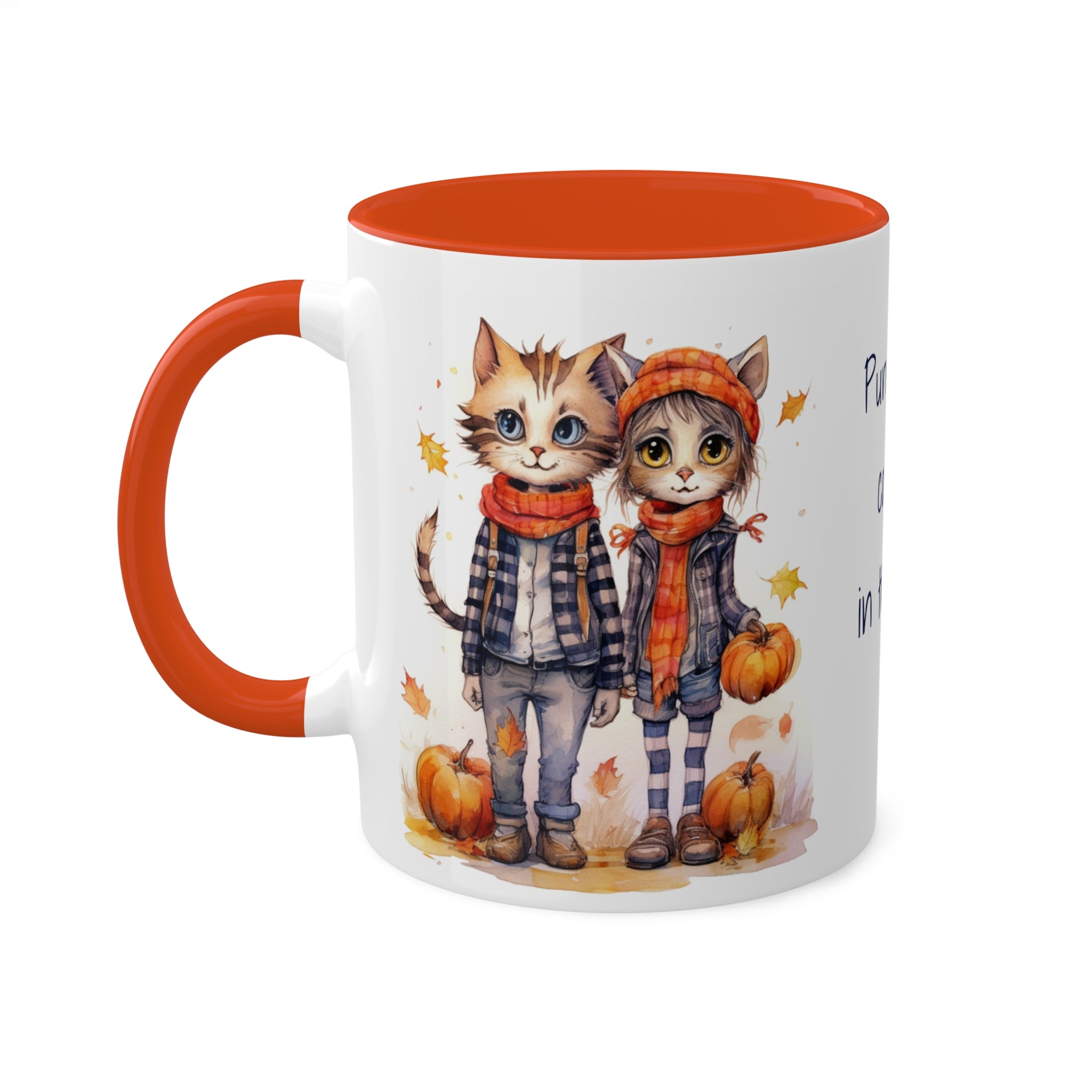 Kurt & Callie Cozy Fall Kitties Mug