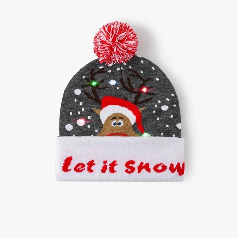 Unisex Casual Christmas Hat Christmas Tree Eaveless Wool Cap